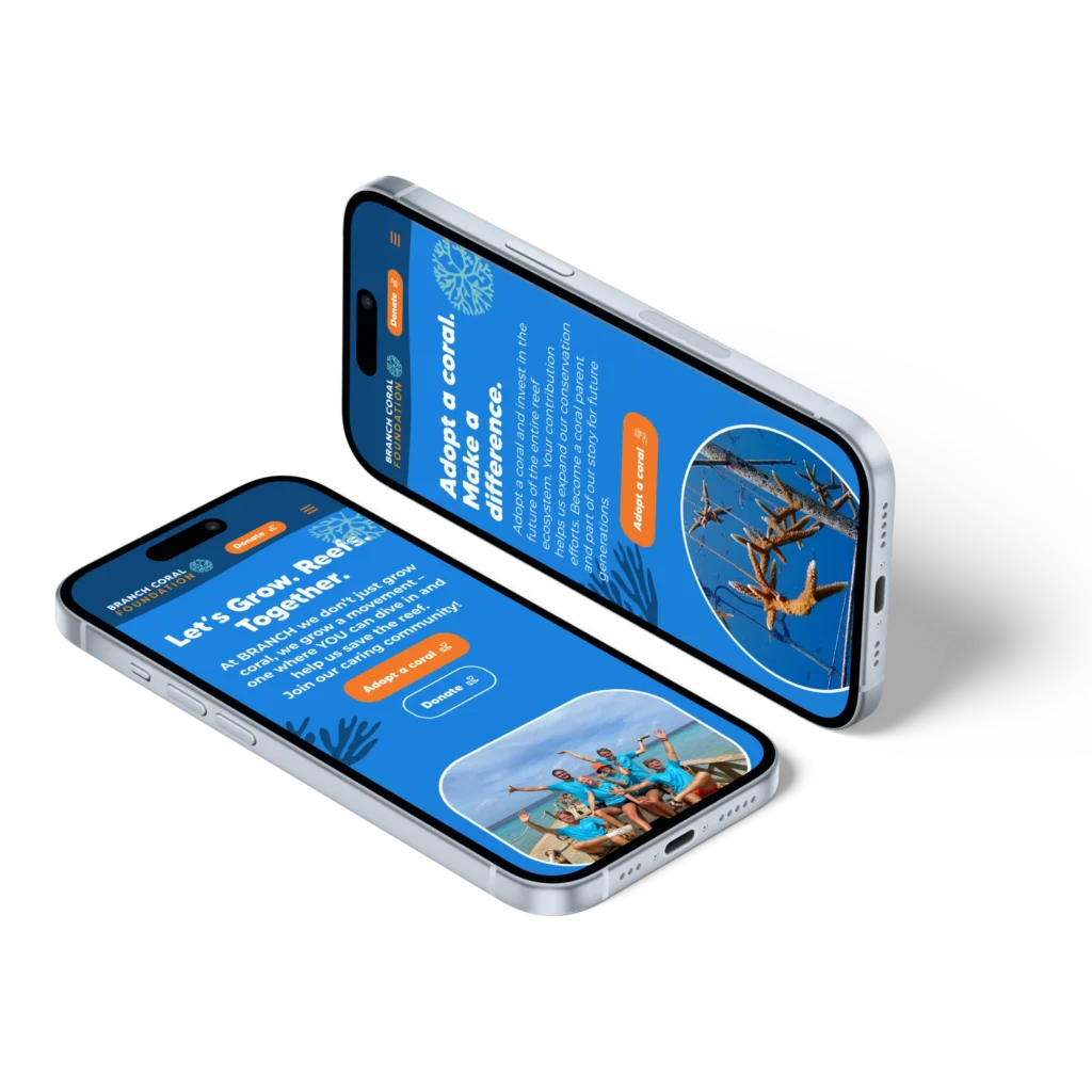 branch coral foundation webdesign