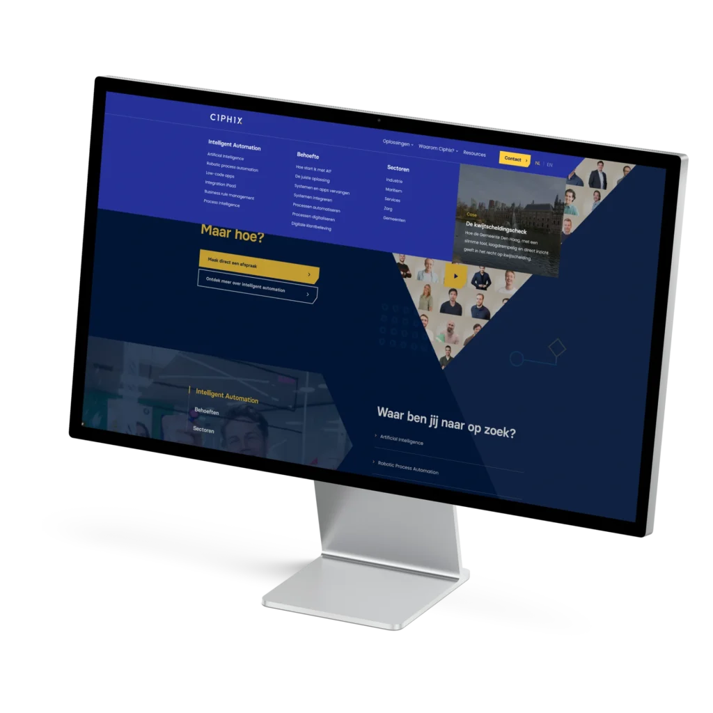 ciphix website ontwikkeling