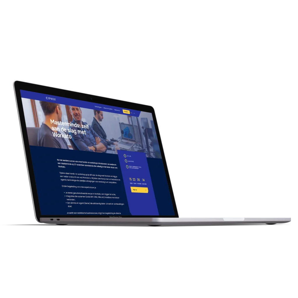 ciphix nieuwe website case